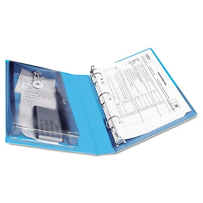 Avery Mini Protect & Store View Binder W/round Rings 5 1/2 X 8.5 1   Cap Blue  • $11.99
