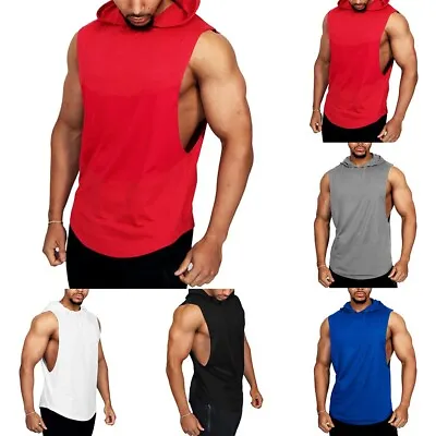 Male Crop Tops Bodybuilding Stretchy Workout Daily Mens Muscle Tank Tops 2023 • £15.90