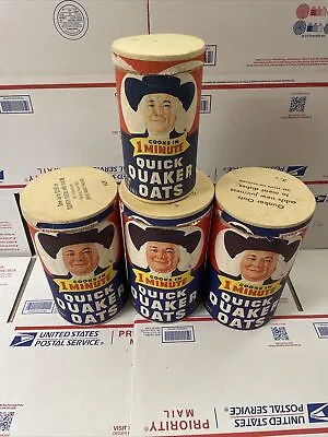 Quick Quaker Oats Cardboard Containers Lot Of 4  • $5