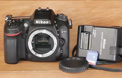 Nikon D7100 24.1 MP Digital DSLR Camera Body *VERY GOOD* Shutter 5447 W 32GB SD • $329.95