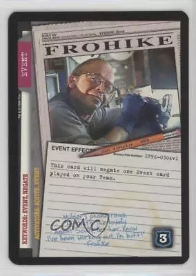 1996 The X-Files Collectible Card Game Premiere Expansion Set Frohike 0f6 • $3.41