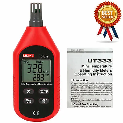 UNI-T UT333 Thermometer Digital Mini Temperature Humidity Hygrometer Meter Ne✦Kd • $16.77