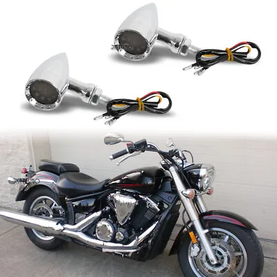 $22.24 • Buy For Yamaha V-Star 650 950 1100 1300 XVS Motorcycle LED Turn Signal Brake Lights 