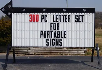 New 8  Plastic Outdoor Readerboard Marquee Sign Letters • $80.99