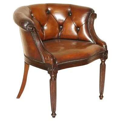 Fine Fully Restored Vintage Chesterfield Tufted Hand Dyed Tub Club Armchair • $2281.33