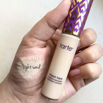 Tarte Shape Tape Concealer - LIGHT SAND - New Boxed - Full Size 10ml • £8.99