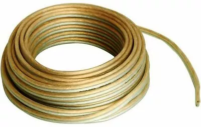 10m Speaker Cable 16AWG 1.5mm2 Pure OFC Copper Home HIFI Car Audio Fast Dispatch • £8.99