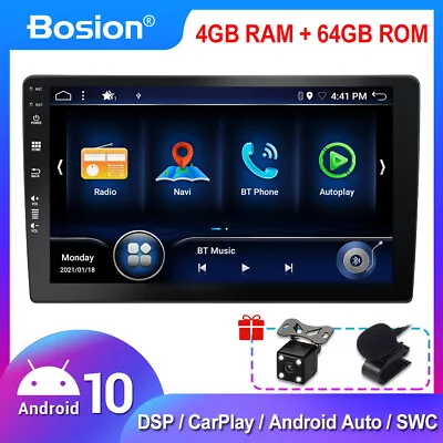 9'' Universal Car Radio Android 10 GPS Navigation MP5 Stereo BT USB DSP Carplay • $179.90