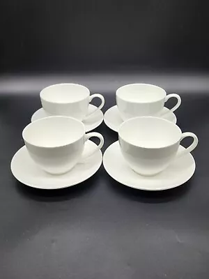 Maxwell & Williams Cashmere Bone China Cup Saucer Set Of 4 White • £22.87