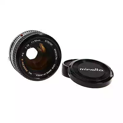 Minolta 50mm F/1.4 Rokkor-X PG MC Mount Manual Focus Lens {55} • $114.49