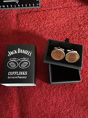 Jack Daniels Oak Barrel Cufflinks / Cuff Links In Gift Box - BNIB • £4.95