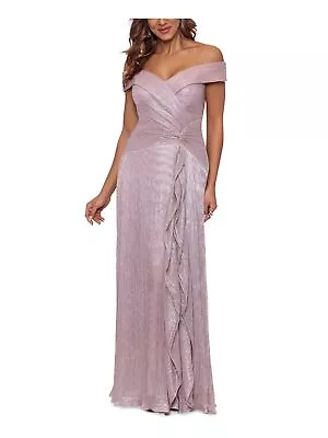 XSCAPE Womens Pink Twist Front Lined Cap Sleeve Formal Gown Dress Plus 20W • $65.79