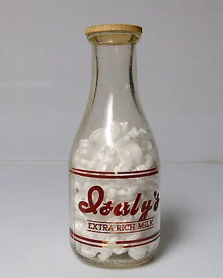 Vintage Milk Bottle Isaly's Extra Rich Milk  • $19.99