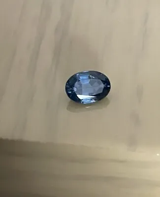 0.65ct Natural Blue Sapphire Loose Stone / Oval Cut For Setting • £35