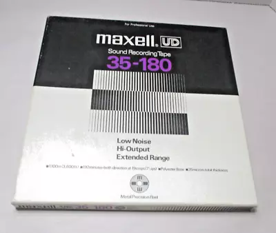 USED !! Maxell UD 35-180  Reel To Reel Tape  10.5  X 1/4  USED!! • $45