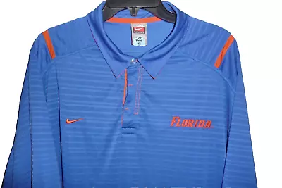 Mens Nike Vintage Blue University Of Florida Gators Golf Polo Shirt SZ 3XL EUC • $19.99
