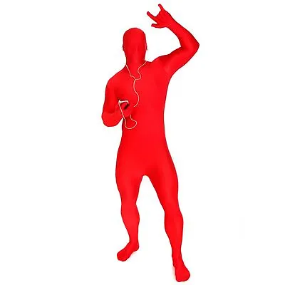 Adult MSUIT By Morphsuits Red Second Skin Body Suit Halloween Costume M - XXL • $34.95