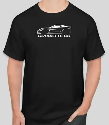 CORVETTE C6 SIMPLE Motor Sport Racing T Shirt Size Tshirt T-Shirt • $9.94