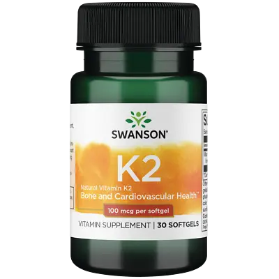 Swanson Herbal Supplements Vitamin K2 - Natural 100 Mcg Softgel 30ct • $12.46