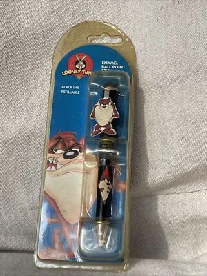 $19.95 • Buy Vtg 1998 WB Looney Tunes Tasmanian Devil Enamel Ball Point Pen NEW IN PACKAGE