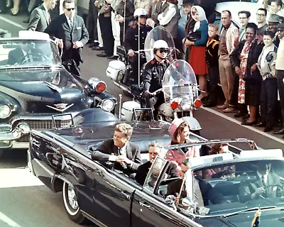 $8.49 • Buy John F. Kennedy & Jackie In Dallas Motorcade Assassination 8x10 Photo Reprint