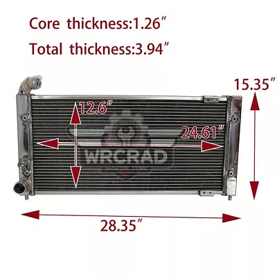 Full Aluminum Cooling Radiator For Volkswagen VW Golf 2 Corrado VR6 Turbo MT • $159.77