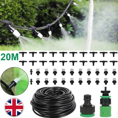 £10 • Buy Automatic Drip Irrigation System Garden Sprinkler Plant Self Watering Hose Kit
