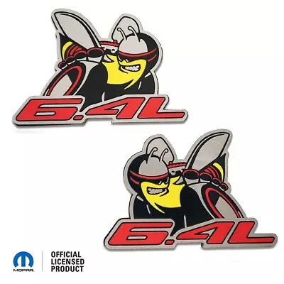 Mopar Licensed Scat Pack Bee 6.4L Acrylic Fender Badge Emblem Logo 2PC Set • $109.99