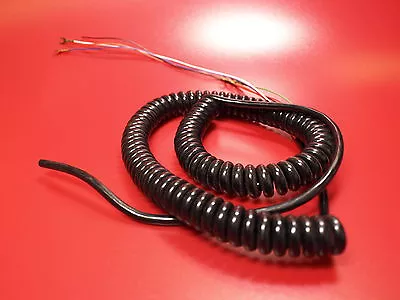 £4.50 • Buy Kalestead Coiled Data Cable 6 Core Tinsel Conductor Pvc/pvc Black Telephone Type