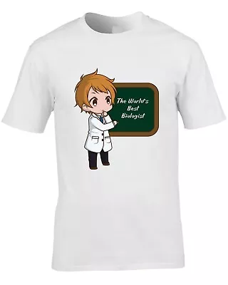 Biologist Mens T-Shirt Best Greatest World Scientist Biology Lab Science Cool • $13.55