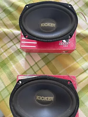 Kicker Car Audio Vintage 6x9 Speakers 🔊 • $499