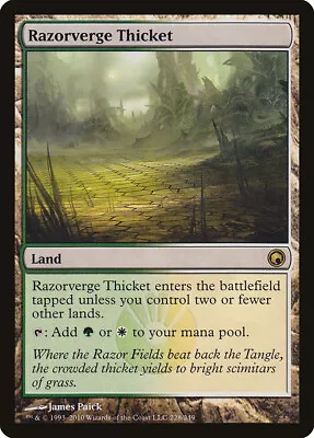 MTG Razorverge Thicket  - Scars Of Mirrodin • $4.09