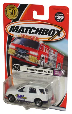 Matchbox Cool Rides (2001) White Mercedes Benz ML 430 Toy Car #29/75 • $10.98