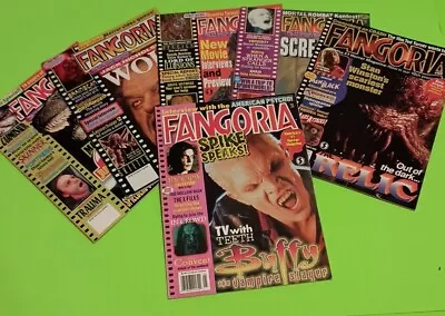 Fangoria Magazine Lot 6 Magazine Lot Vintage  Horror Buffy Hellraiser Wolf Lot • $65