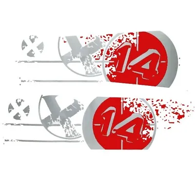 MasterCraft Boat X14 Decals 750236 | 2008 Pro Tour Red (Set Of 2) • $194.64