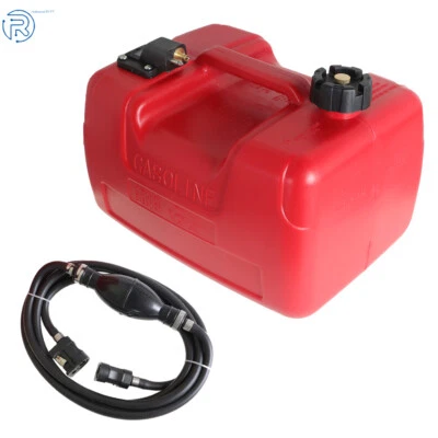$62.11 • Buy NEW Boat Fuel Tank Marine Outboard Motor Fuel Tank W/Connector 12L 3 Gallon