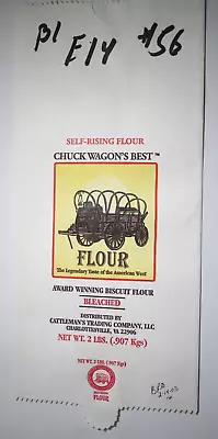 Vintage Paper Sack Bag - CHUCK WAGON'S BEST FLOUR CATTLEMAN'S TRADING VA 2003 • $12