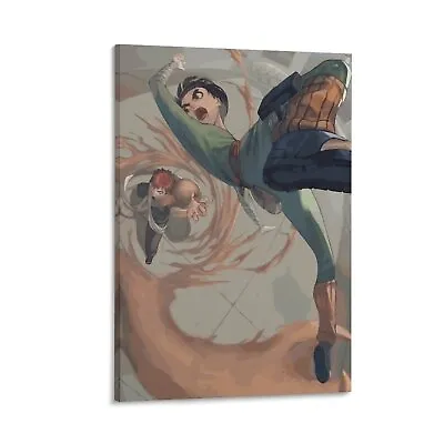 Rock Lee Vs Gaara Anime Canvas Poster Bedroom Decor Decoration Art Print • $65
