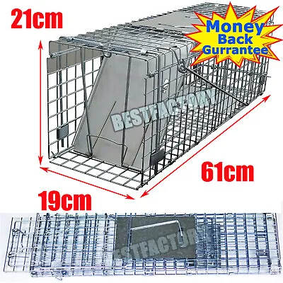 Live Animal Trap Extra Large Rodent Cage Garden Rabbit Raccoon Cat 24 X7.5 X8.3  • $31.90