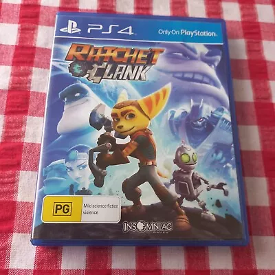 😇 Ratchet & Clank Sony Playstation 4 PS4 Game No Manual PG 2016 Blu Ray • $16.95