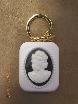 Vintage Sankyo Music Box Keychain Black Cameo  Happy Birthday  (see Video) • $20