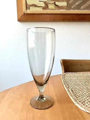 Vintage RUSSEL WRIGHT American Modern PILSNER Beer Glass MORGANTOWN Smoke MCM • $75