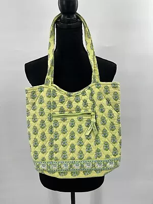Vera Bradley Quilted Cotton Citrus Elephant Medium Tote Bag W/ Zip Wallet • $15
