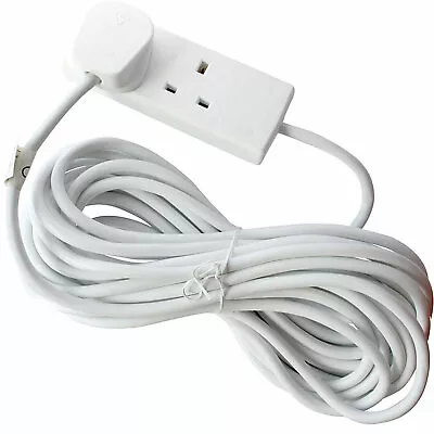 £11.49 • Buy 10 Metre 13 Amp 2 Gang Socket Mains UK Electrical Extension Lead Cable 3 Pin