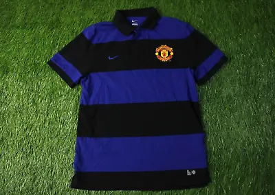 Manchester United 2011/2012 Football Polo Shirt Jersey Training Nike Size L • $14.44