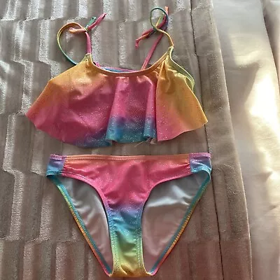 Girls Primark Rainbow Bikini Age 7 Years • £4.99