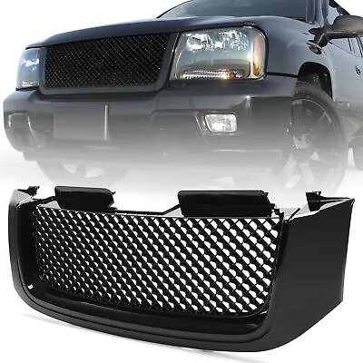 GLOSS BLACK FRONT UPPER HOOD GRILLE For 2002-2009 GMC ENVOY HONEYCOMB MESH GRILL • $68.99