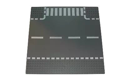 Lego® Street Base Plate Pad 32x32 T Crossing BLUISH GREY • $15.35