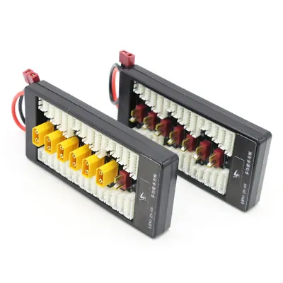 £12.99 • Buy 2-6S LiPo Battery Parallel Charging Board Adapter XT60 Dean Plug Balance Plate 
