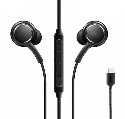 For Samsung S23/S22/S21/S20/S10/Note 10 5G USB-C Ear Phones Headphones With Mic • £5.99